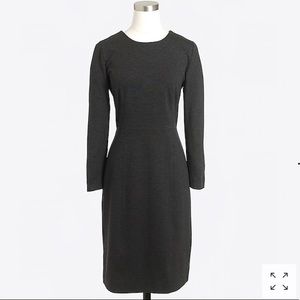 J Crew Ponte Dress in HTHR Charcoal sz 4.